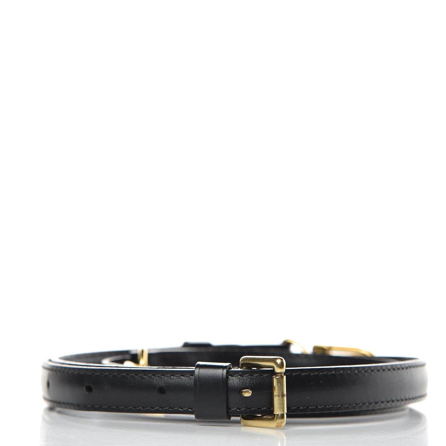 Calfskin 16mm Adjustable Shoulder Strap Black