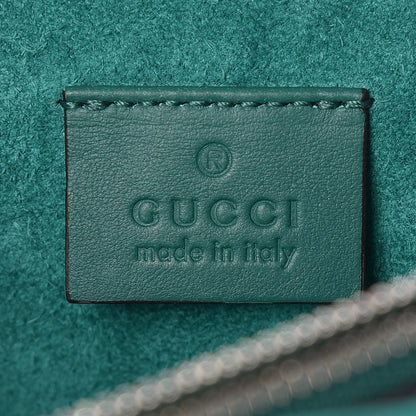 Gucci GG Supreme Monogram Willow Hill Embroidered Small Dionysus Shoulder Bag Emerald 7 of 11