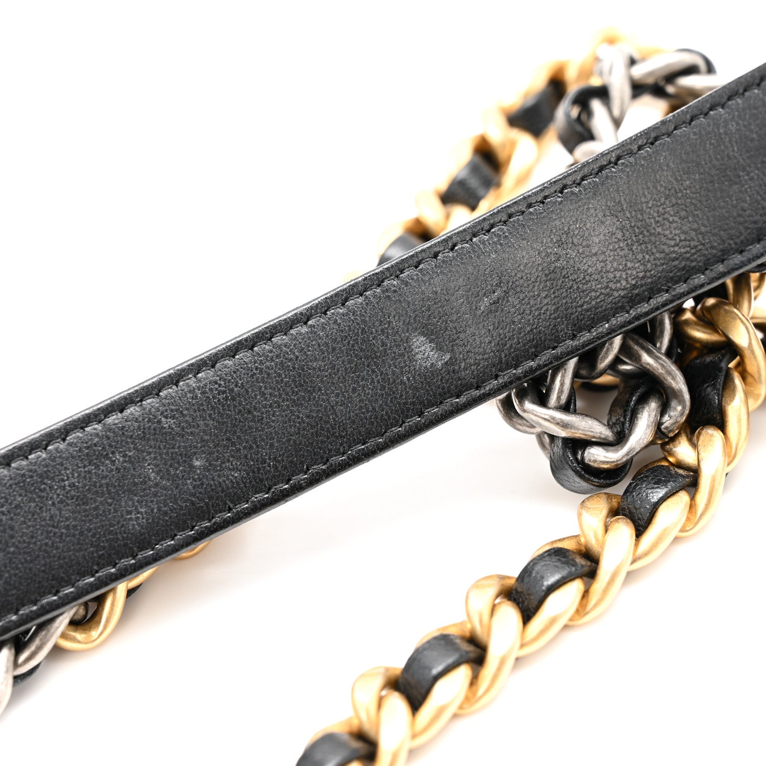 Chanel Lambskin Quilted Chanel 19 Wallet On Chain WOC Black 11 of 14