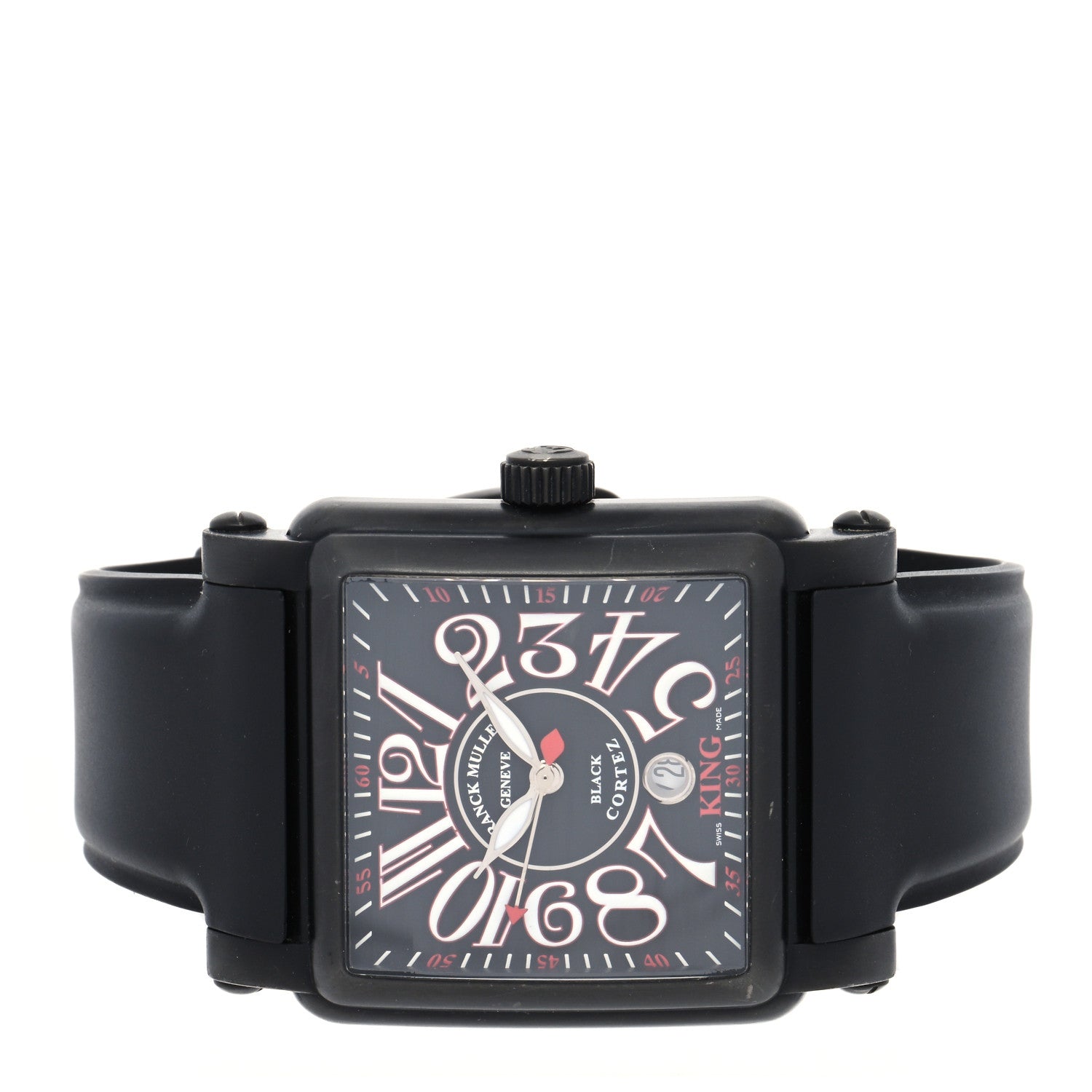 Franck Muller PVD Stainless Steel Rubber 45mm King Cortez Conquistador Automatic Watch Black 10000KSCNR 2 of 4