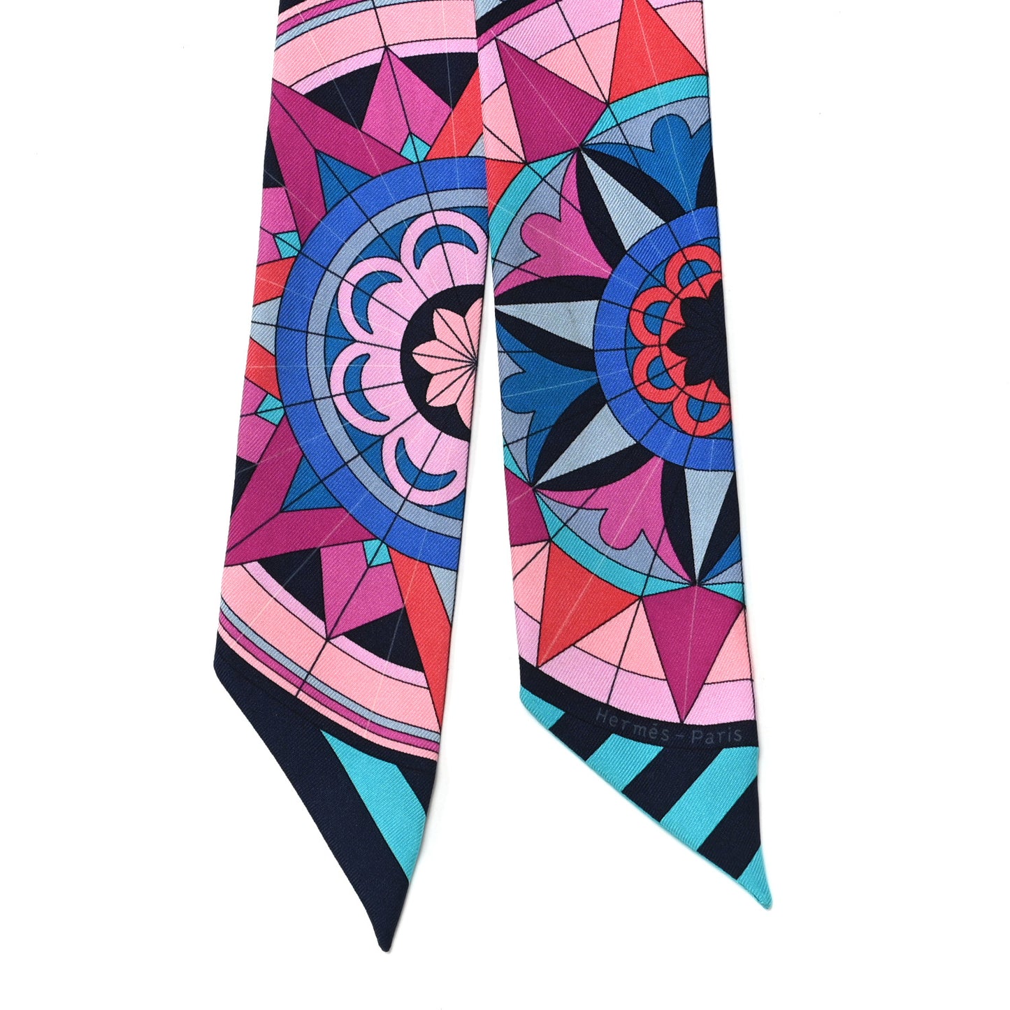 Silk Rose de Compas Twilly Turquoise Fuchsia Bleu