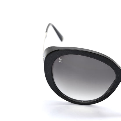 Louis Vuitton Acetate Bluebell Sunglasses Z0693W Black Glitter 5 of 10