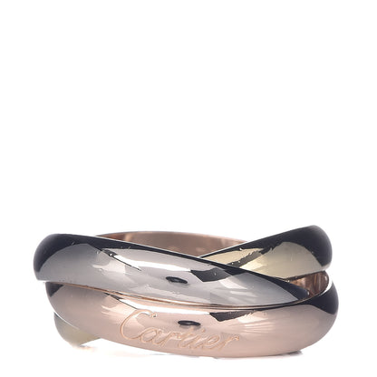Cartier 18K Pink Yellow White Gold Classic Trinity Ring 52 6 1 of 5