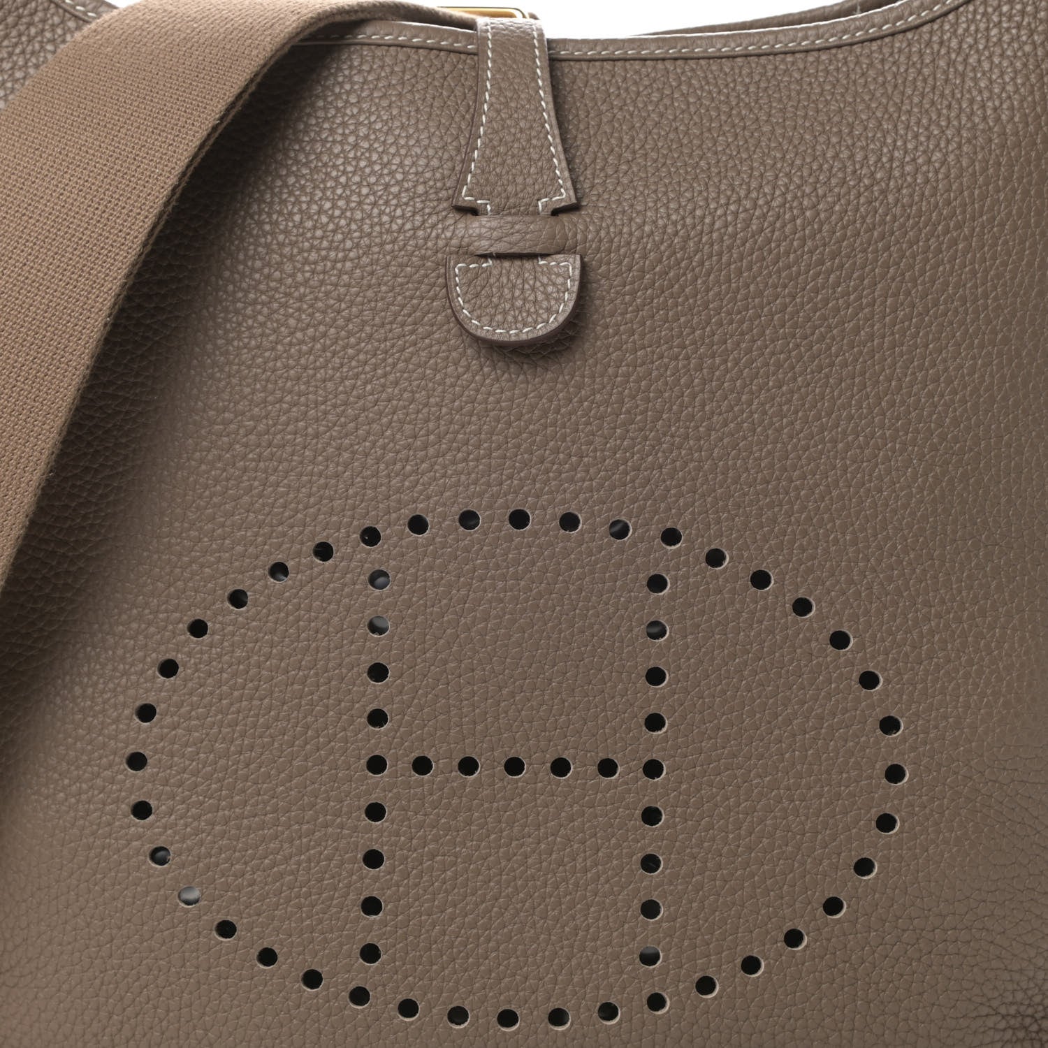 Hermes Taurillon Clemence Evelyne III PM Etoupe 7 of 10