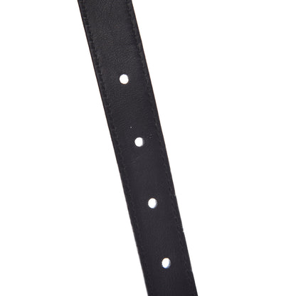 Gucci Calfskin Pearl Double G 20mm Belt 100 40 Black Cream 6 of 7