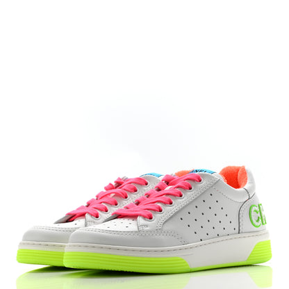 Chanel Calfskin Womens Logo Sneakers 36 White Multicolor 3 of 8