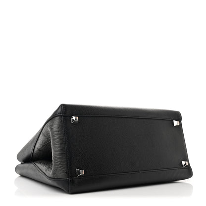 MCM Grained Calfskin Visetos Medium Sarah Hobo Black 4 of 11