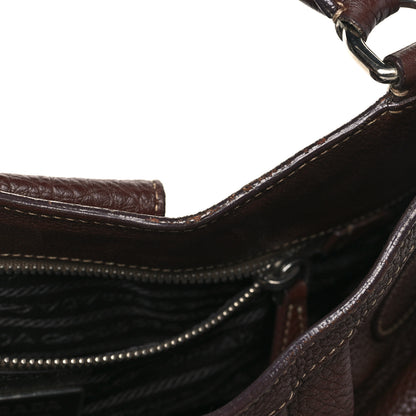 Prada Vitello Daino Tote Bruciato 11 of 12