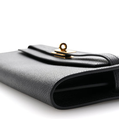 Hermes Epsom Kelly Wallet To Go Black 9 of 9
