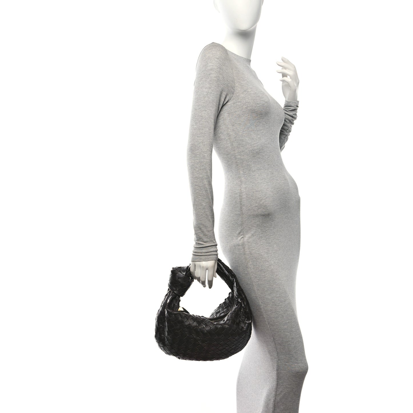 Nappa Intrecciato Teen Jodie Hobo Fondant