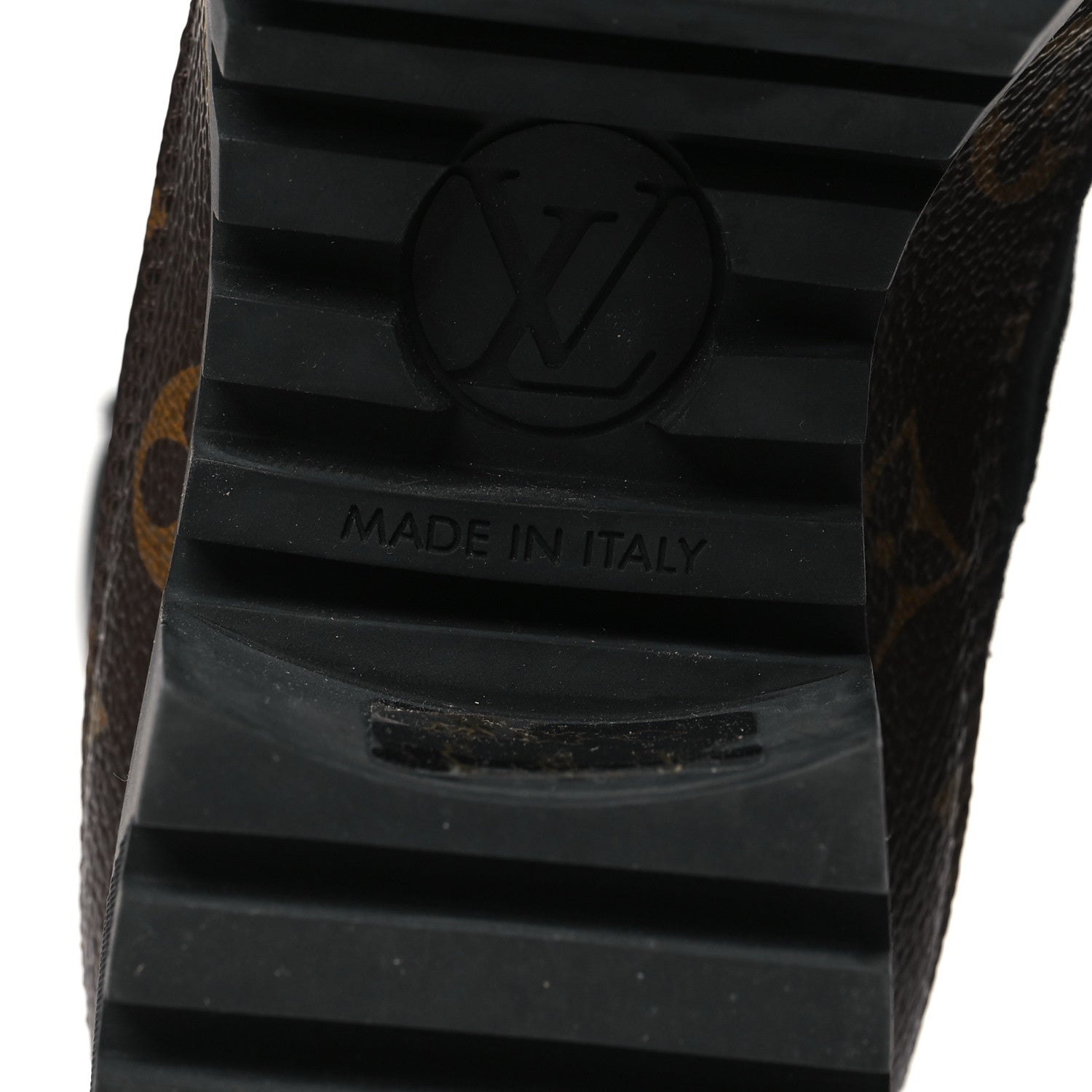 Louis Vuitton Suede Calfskin Monogram Laureate Platform Desert Boots 35 Black 7 of 8