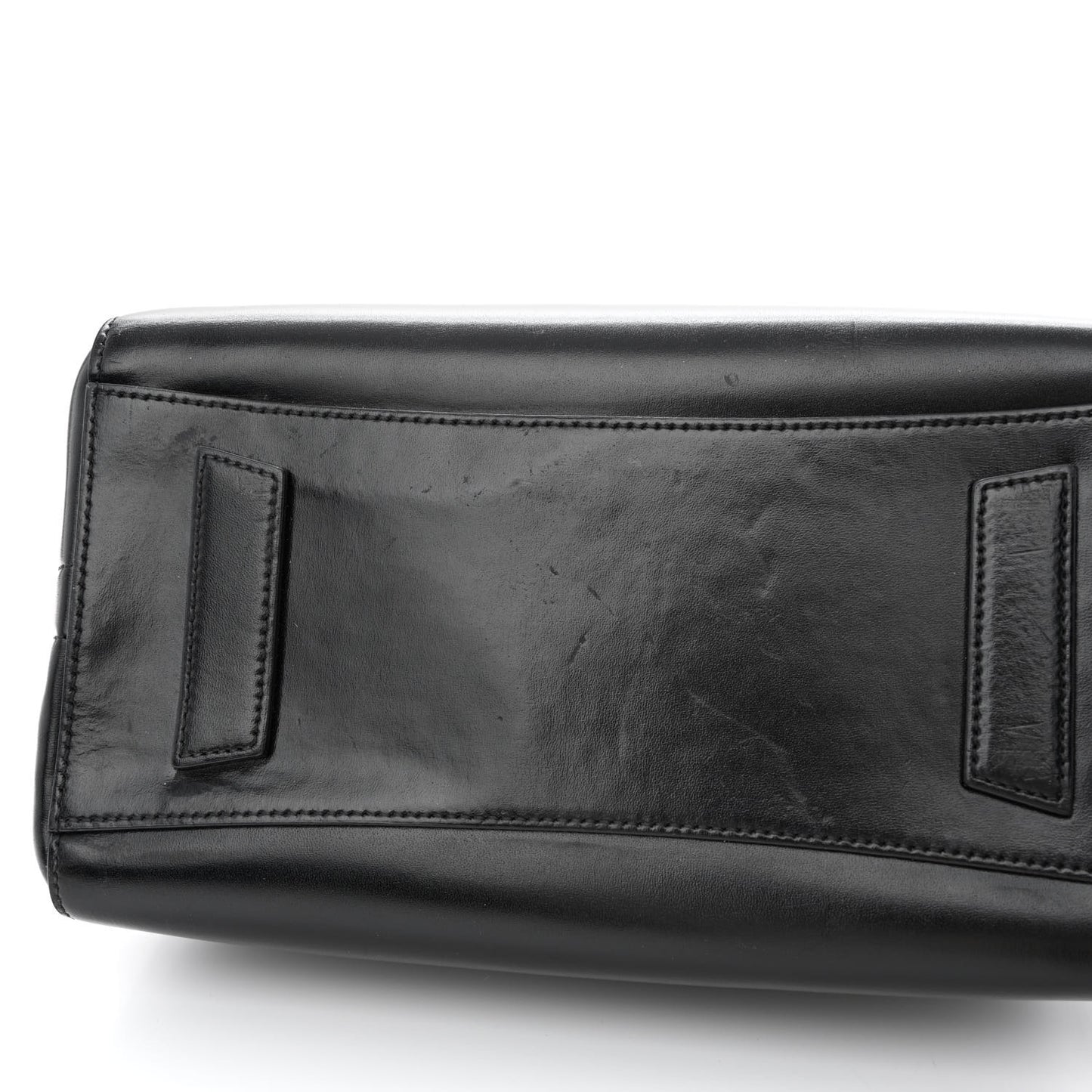 Shiny Lord Calfskin Small Antigona Black