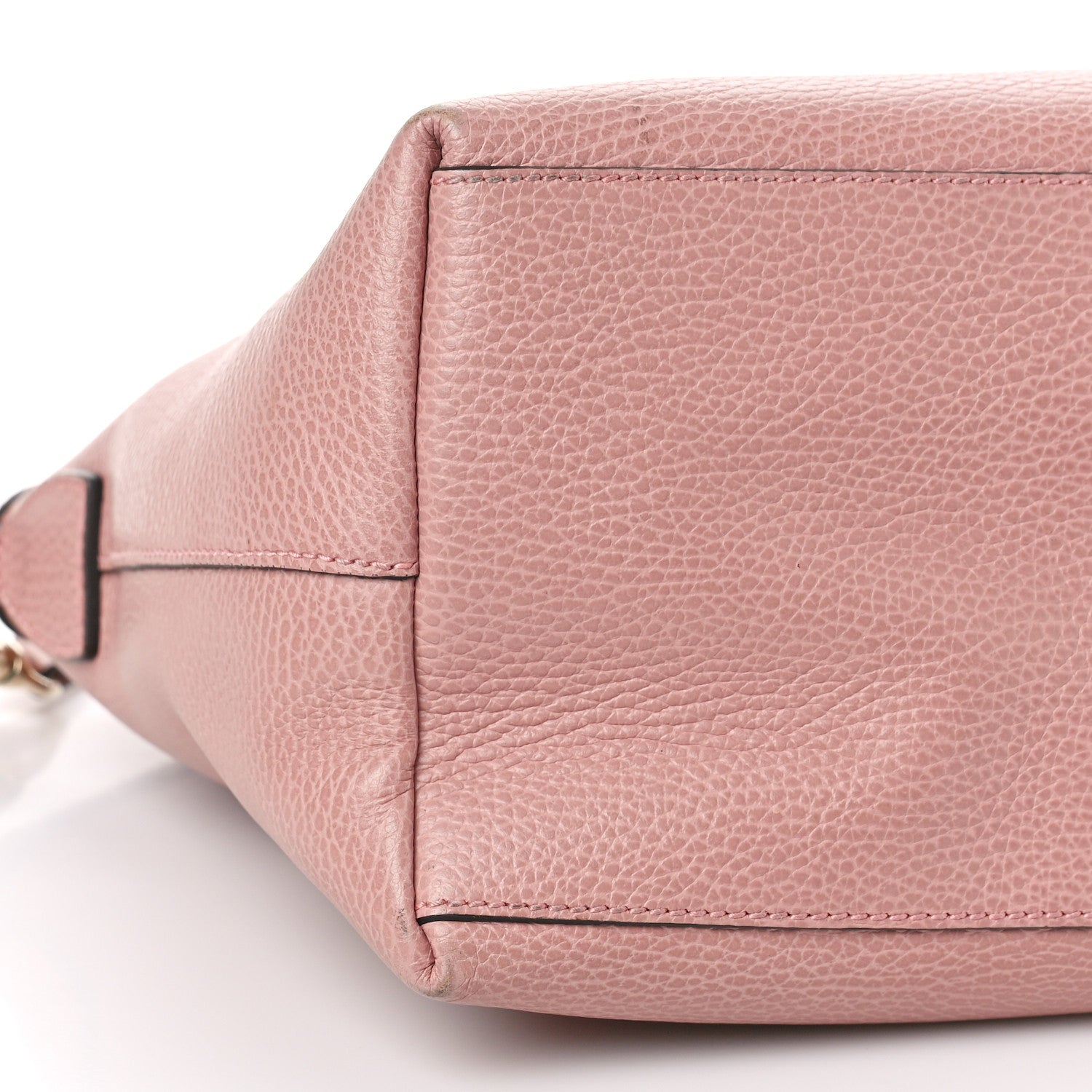 Gucci Dollar Calfskin Large GG Charm Dome Satchel Tote Soft Pink 8 of 12