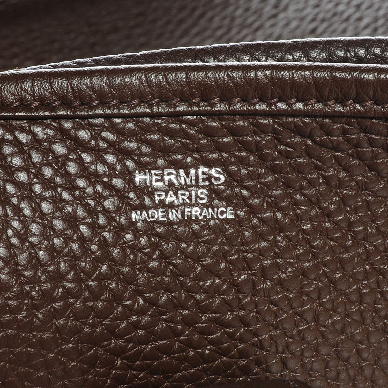 Hermes Taurillon Clemence Evelyne III PM Chocolate 7 of 8