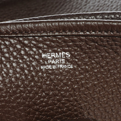 Hermes Taurillon Clemence Evelyne III PM Chocolate 7 of 8