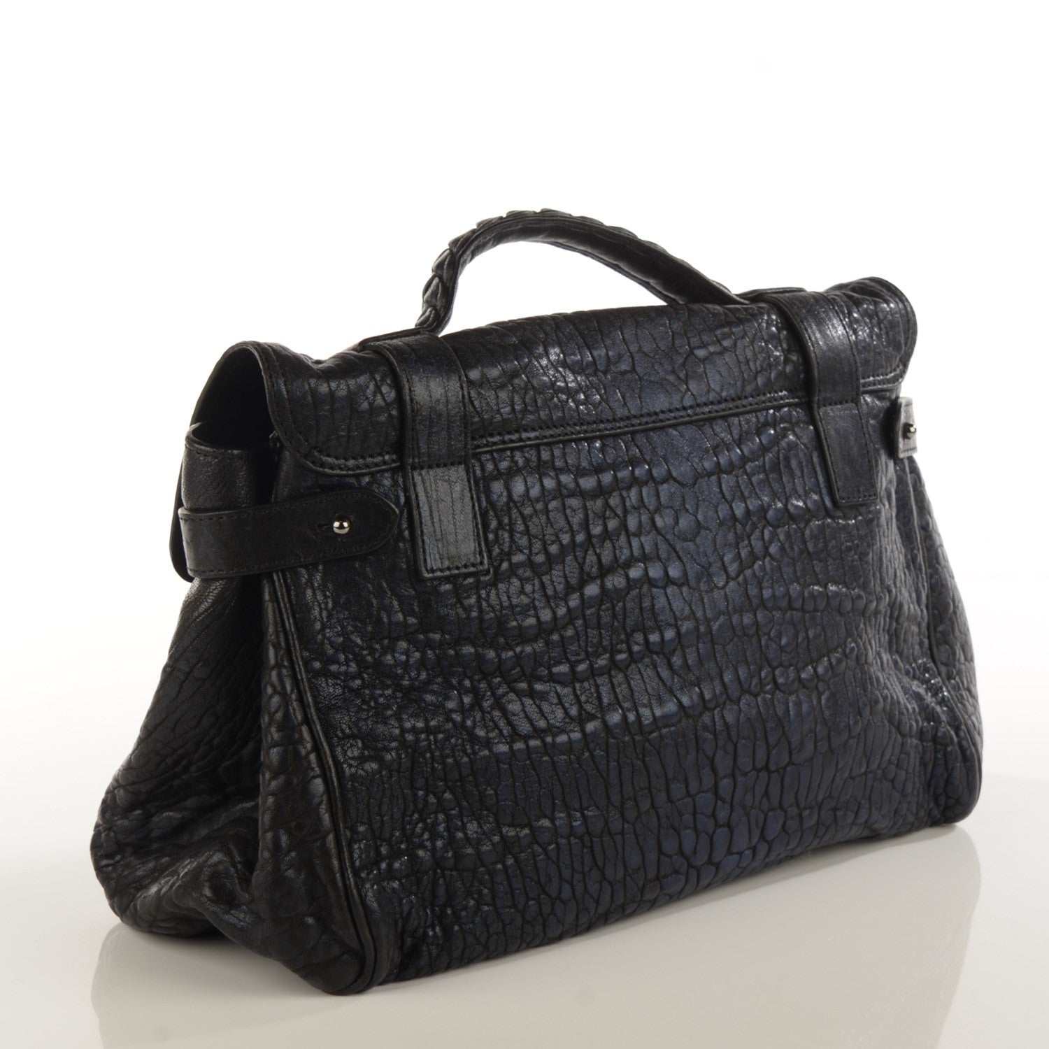 Mulberry Shrunken Calfskin Medium Alexa 3 of 9