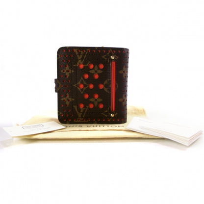 Louis Vuitton Monogram Perforated Compact Zipped Wallet Orange 2 of 7