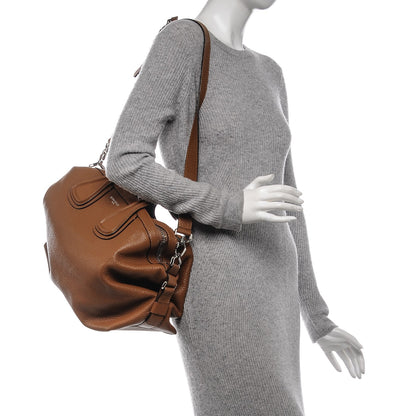Givenchy Pebbled Calfskin Medium Nightingale Pony Brown 2 of 7