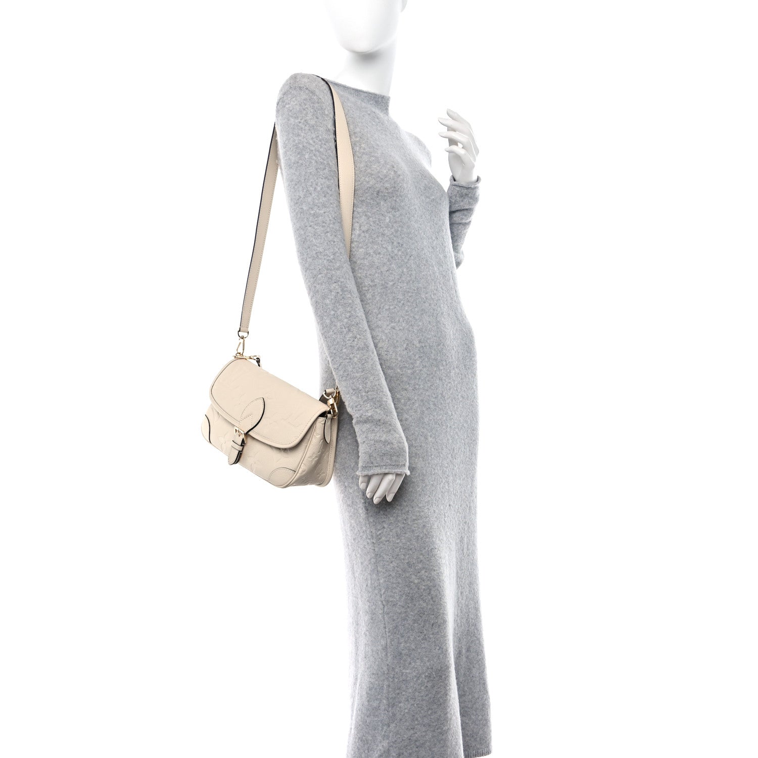 Louis Vuitton Empreinte Monogram Giant Diane Cream 3 of 17