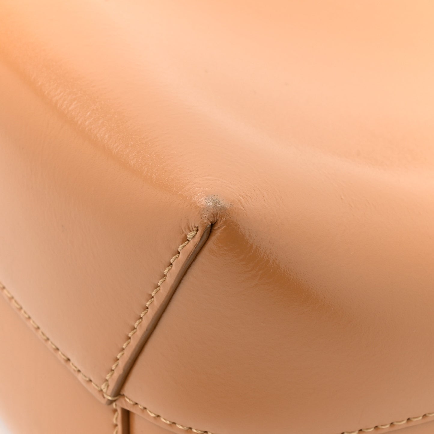 Polished Calfskin Small Soft Candy Shoulder Bag Caramel