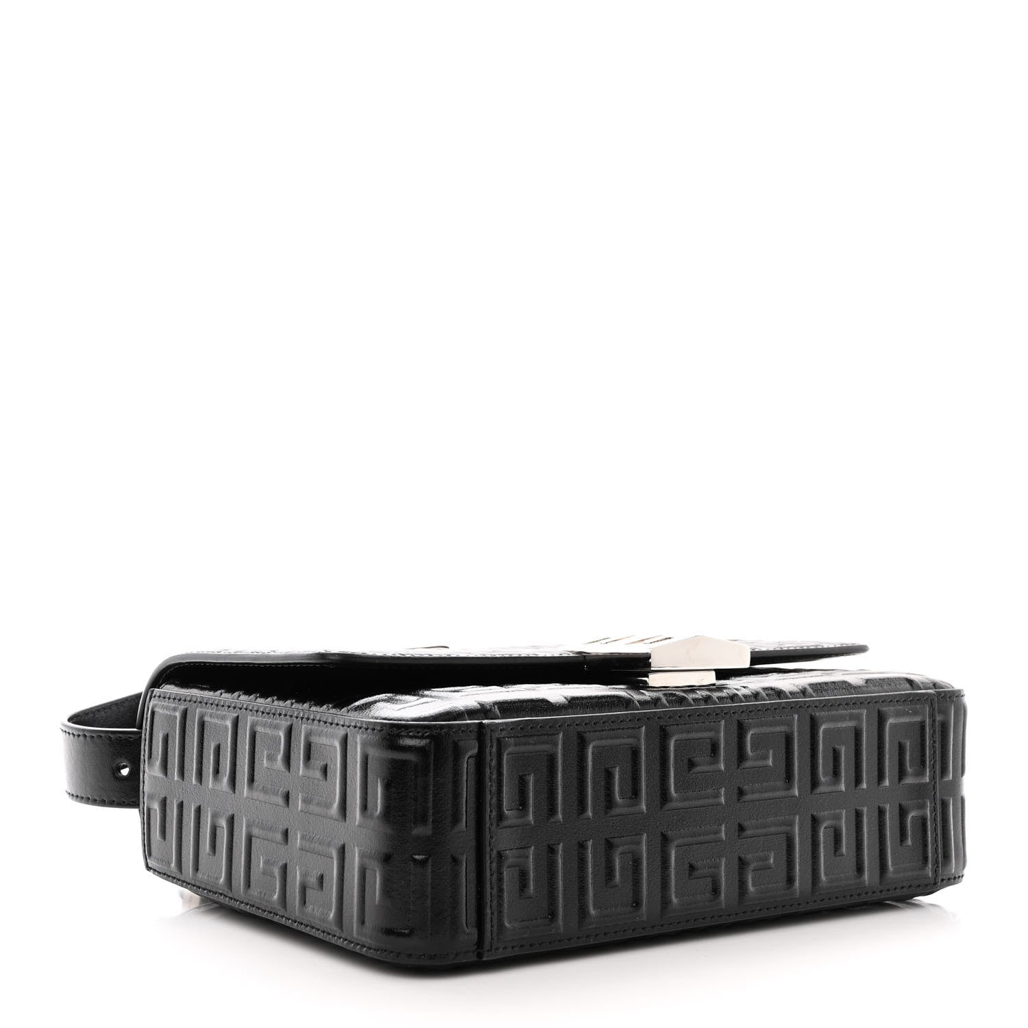 Givenchy Calfskin 4G Embossed Medium Shoulder Bag Black 4 of 9