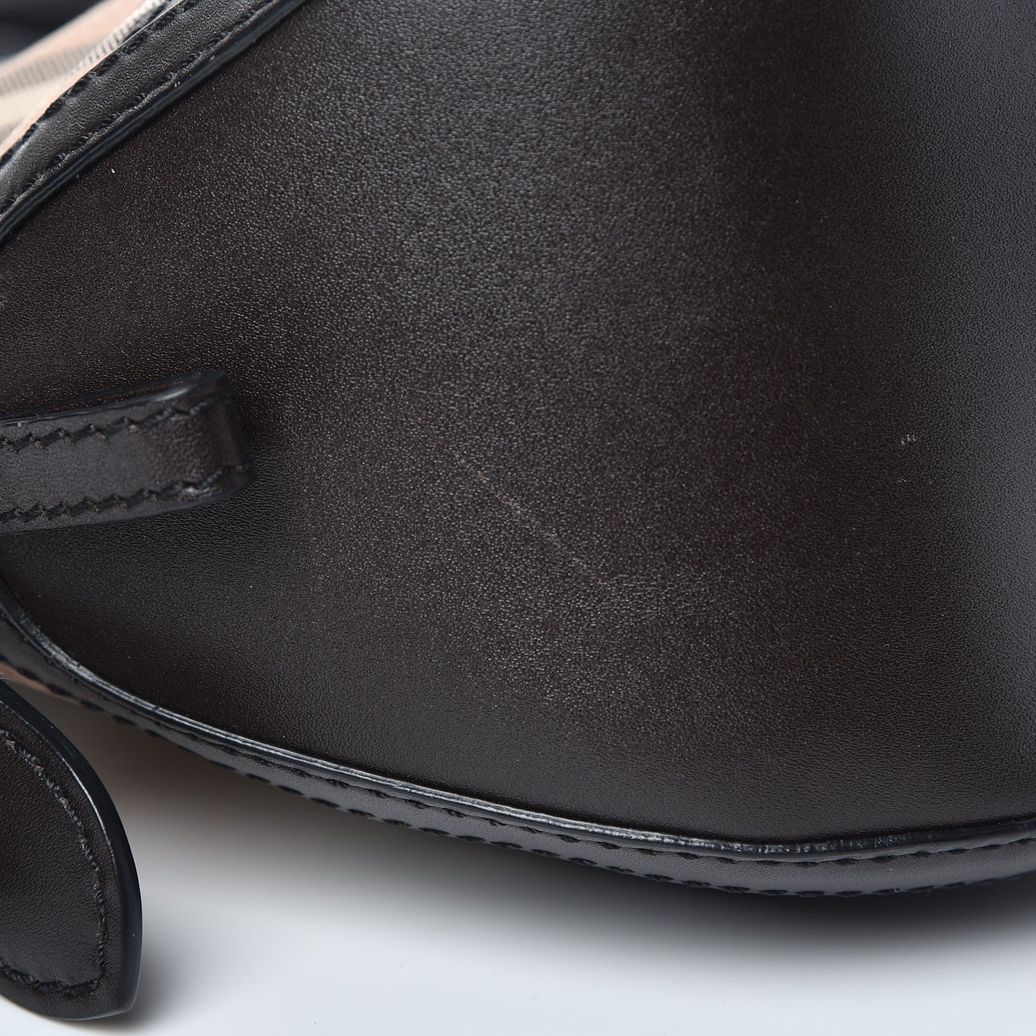 Burberry Haymarket Check Small Orchard Bowling Bag Chocolate 10 of 12