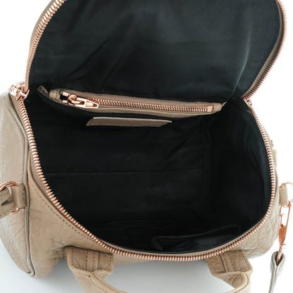 Alexander Wang Pebbled Lambskin Rockie Latte Rose Gold Hardware 5 of 16