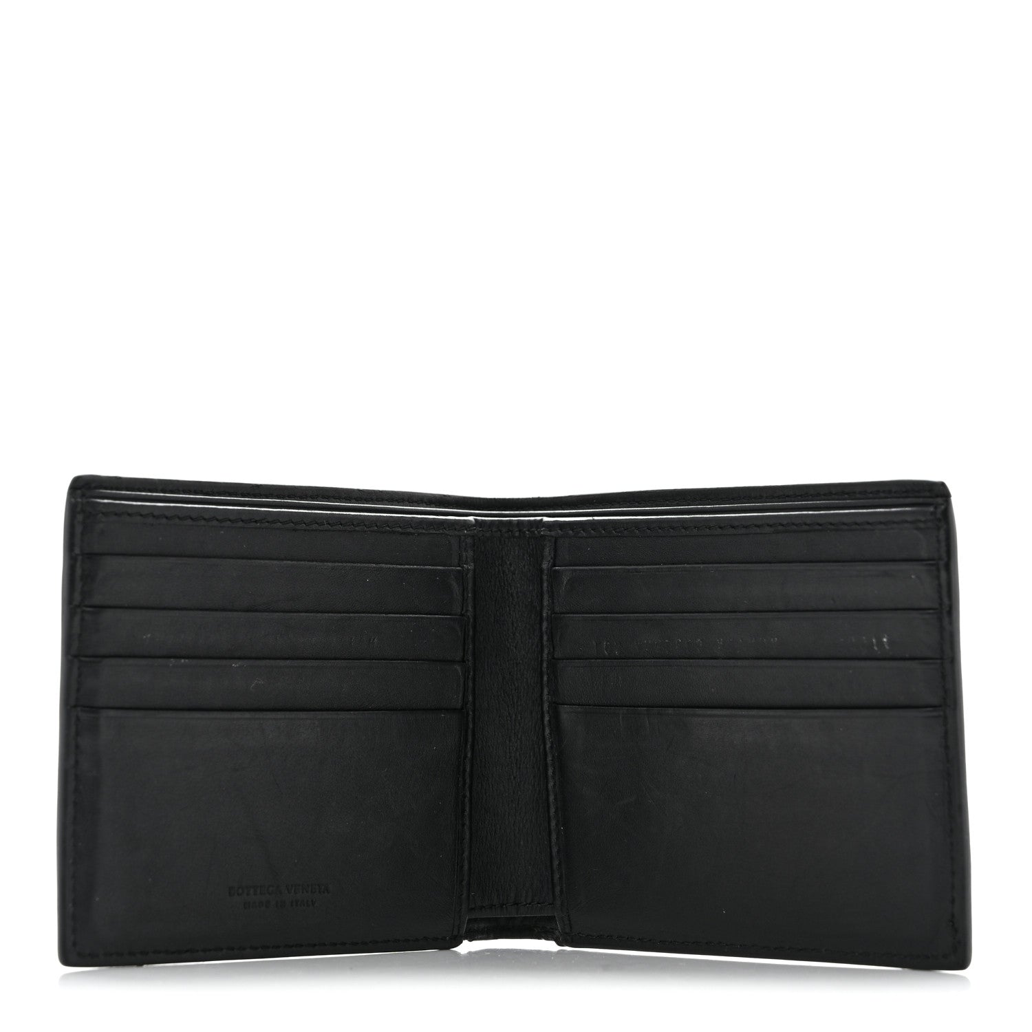 Bottega Veneta Nappa Intrecciato Bi-Fold Wallet Black 5 of 9