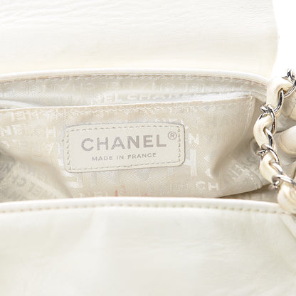 Chanel Lambskin Quilted Small Accordion Flap White 6 of 21