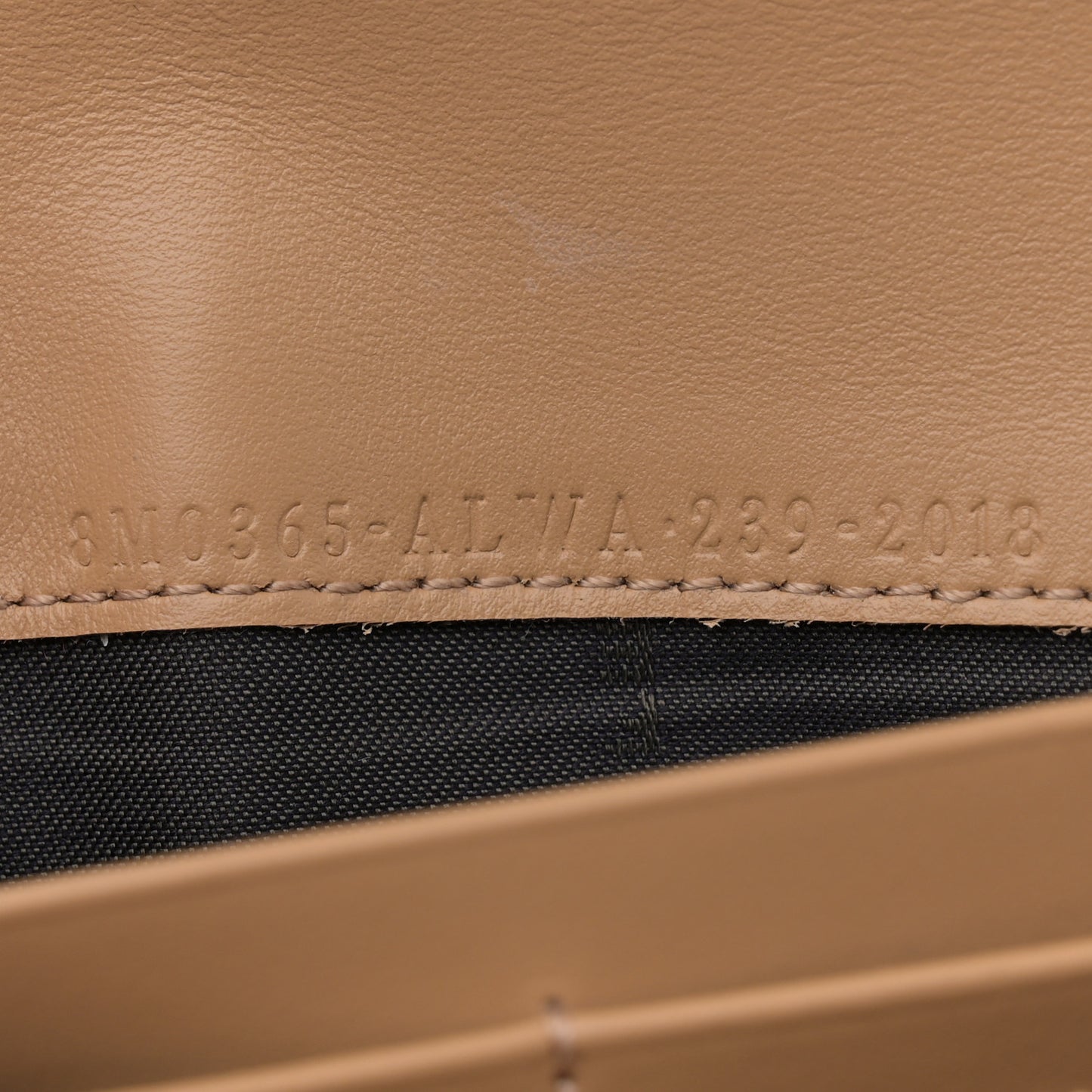 Vitello King Cruise FF Diamonds Continental Envelope Wallet On Chain Miele