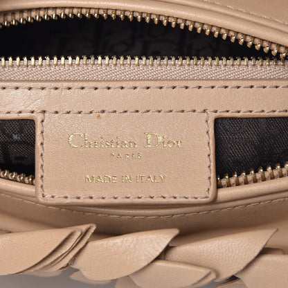 Christian Dior Lambskin Cannage Medium Lady Dior Beige 6 of 7