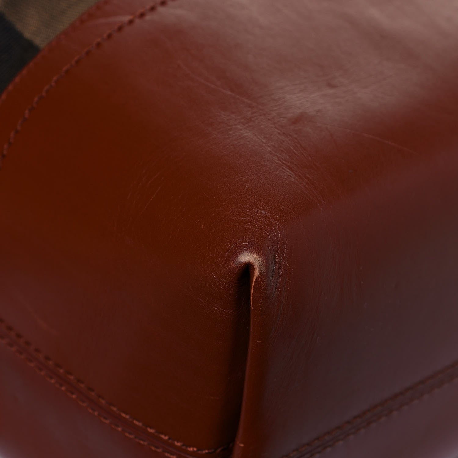 Fendi Pequin Cuoio Vegetale 2Bag Tobacco Cuoio Miele Vacchetta 11 of 19
