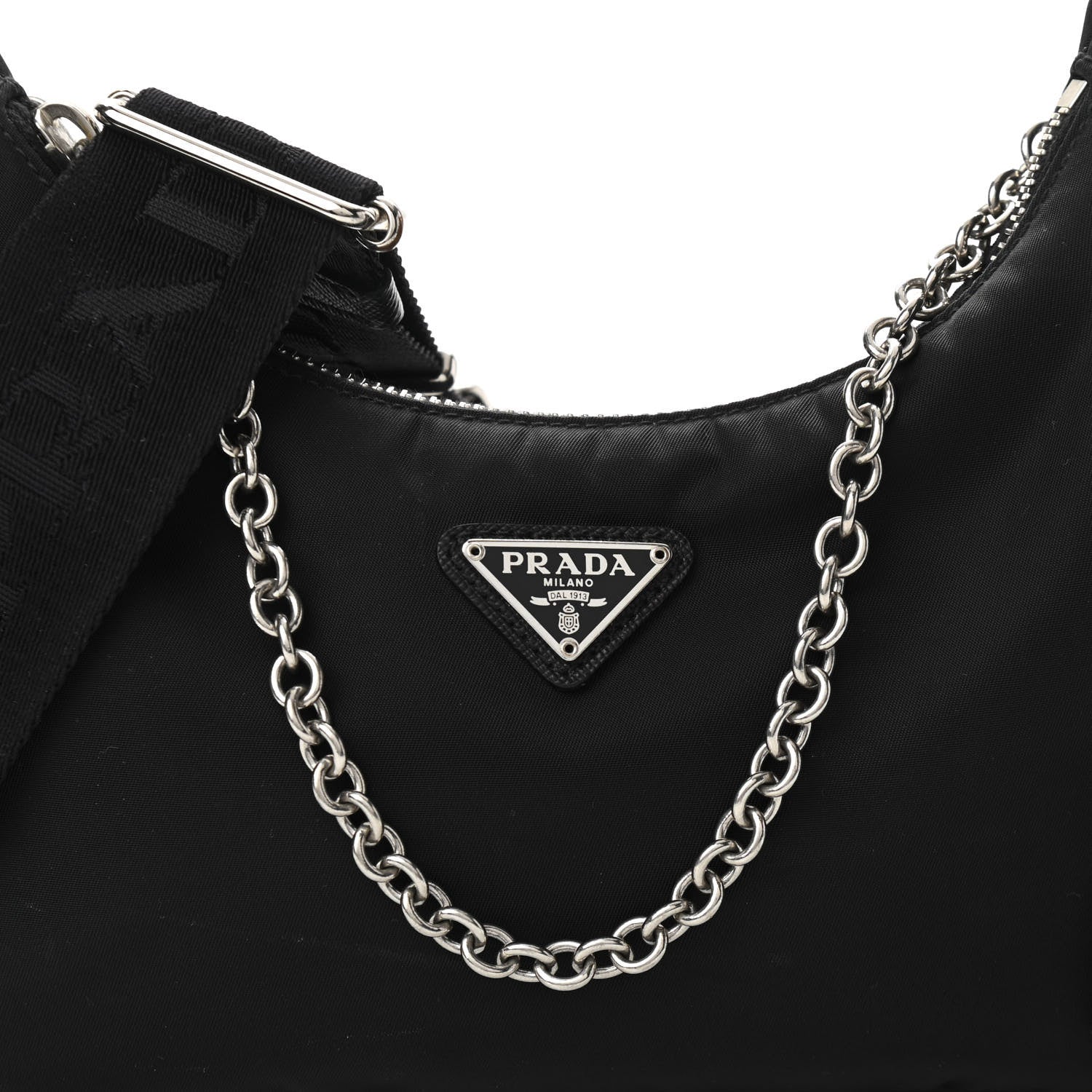 Prada Nylon Re-Edition 2005 Shoulder Bag Black 9 of 13