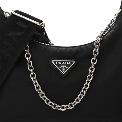 Prada Nylon Re-Edition 2005 Shoulder Bag Black 9 of 13