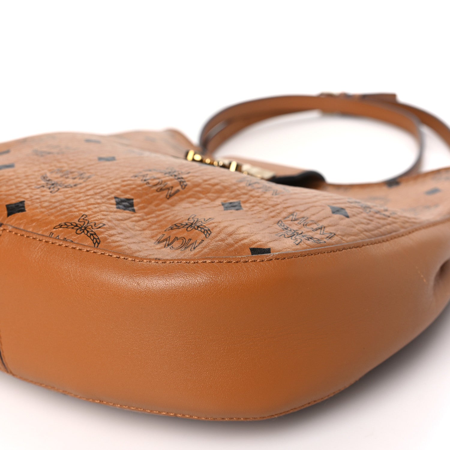 MCM Visetos Medium Patricia Hobo Cognac 10 of 15