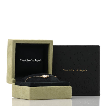 Van Cleef & Arpels 18K Yellow Gold Mother of Pearl Sweet Alhambra Bracelet 4 of 4