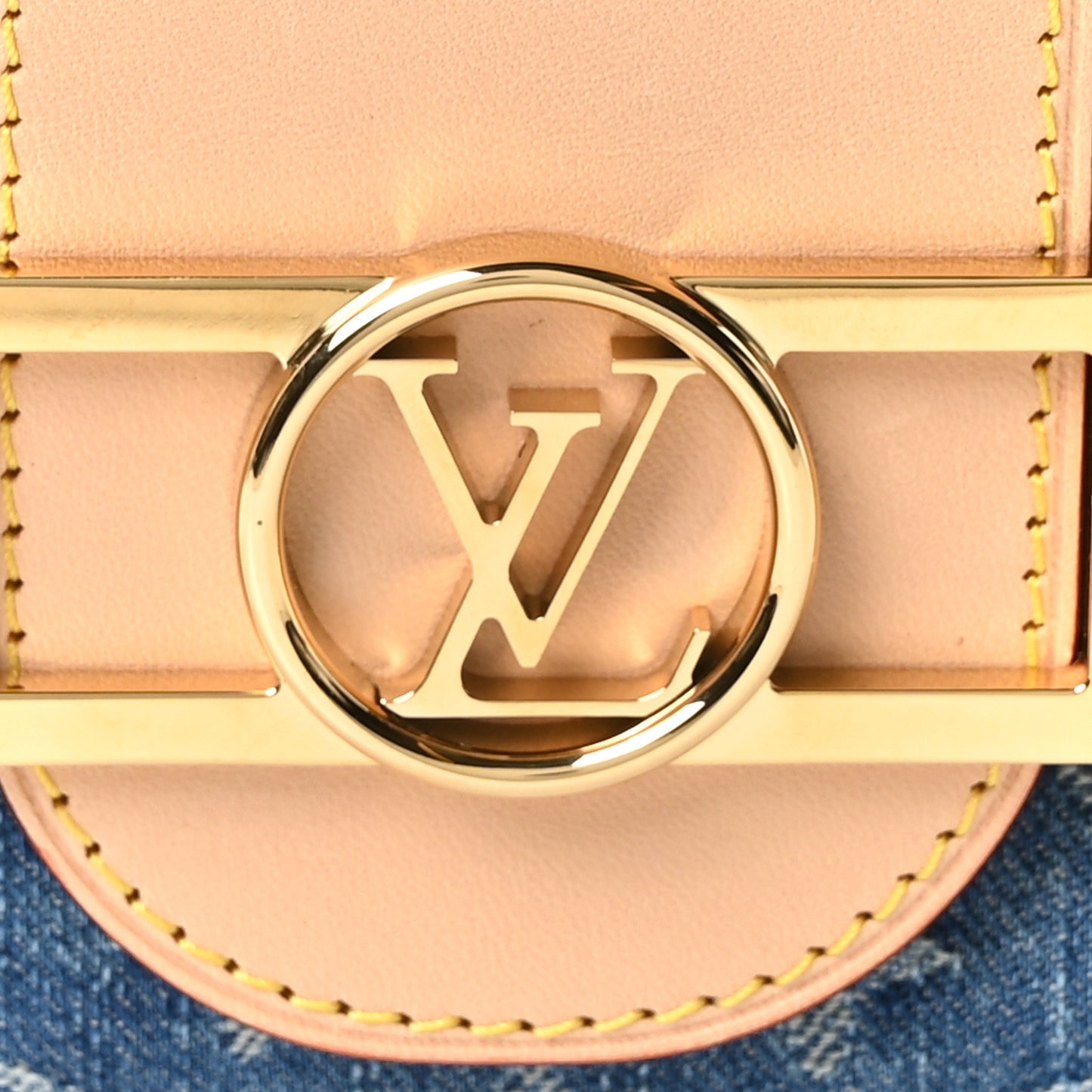 Denim Monogram Dauphine Soft GM Blue