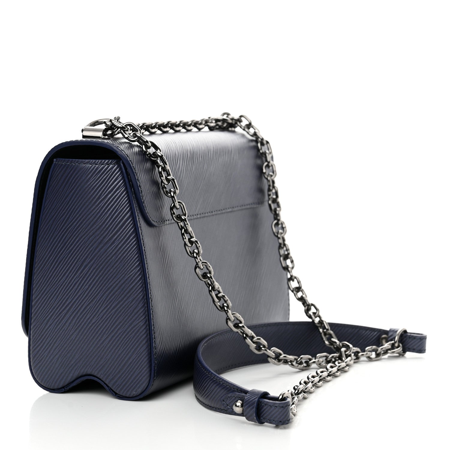 Louis Vuitton Epi Twist Shoulder Bag MM Indigo 4 of 10