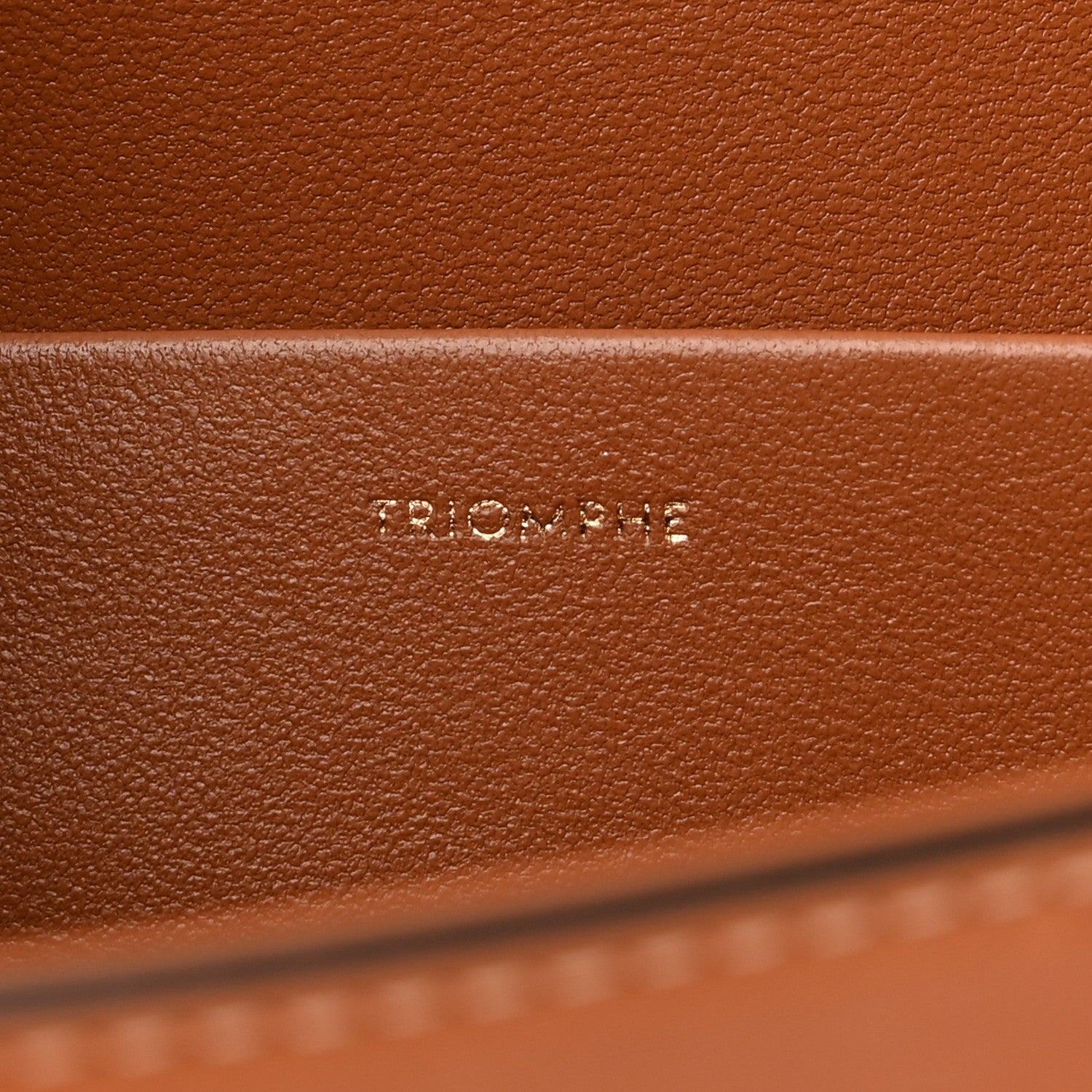 Celine Natural Calfskin Triomphe Shoulder Bag Tan 6 of 10