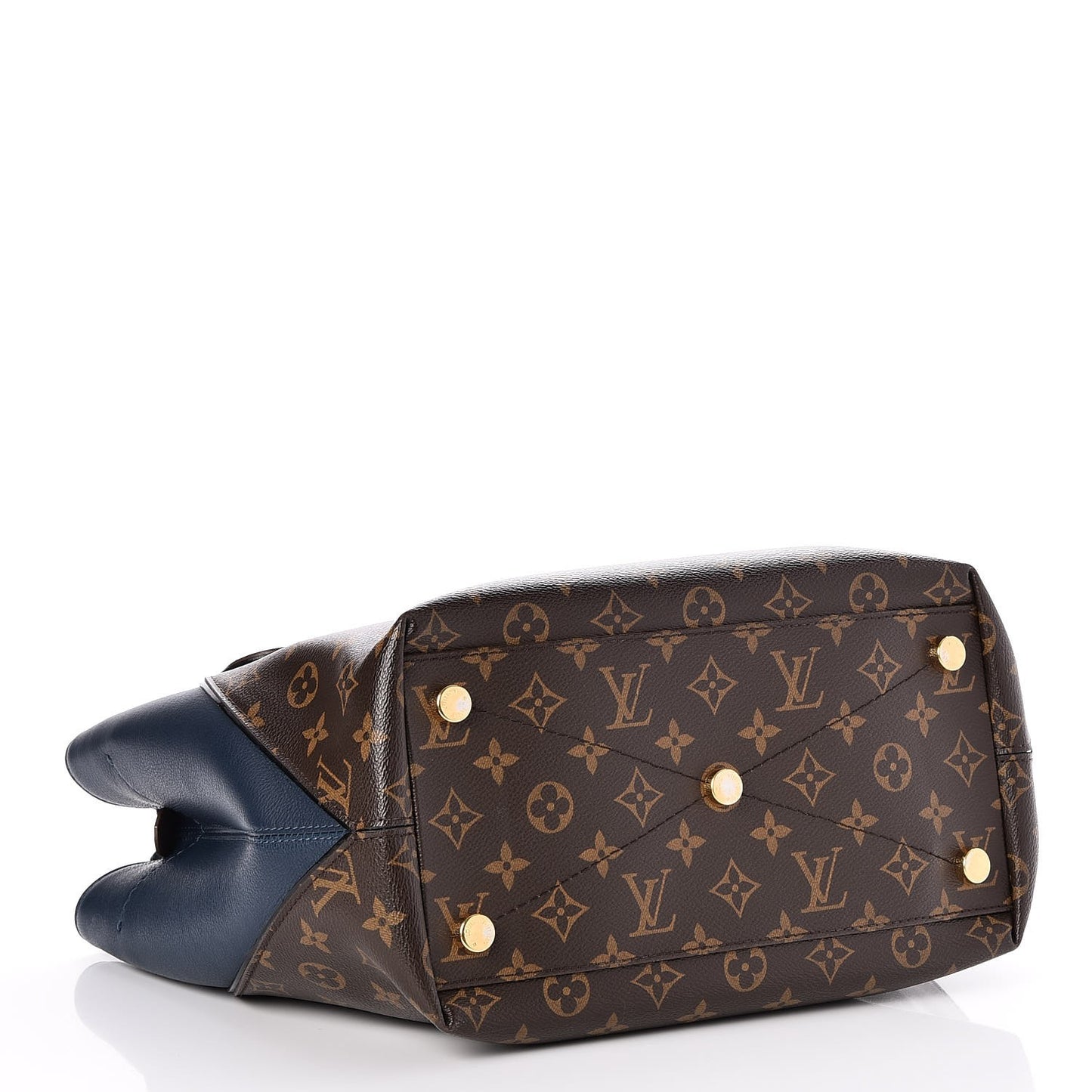 Ostrich Python Majestueux Tote MM Blue