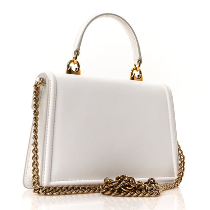 Dolce & Gabbana Smooth Calfskin Small Devotion Envelope Top Handle Bag White 3 of 9