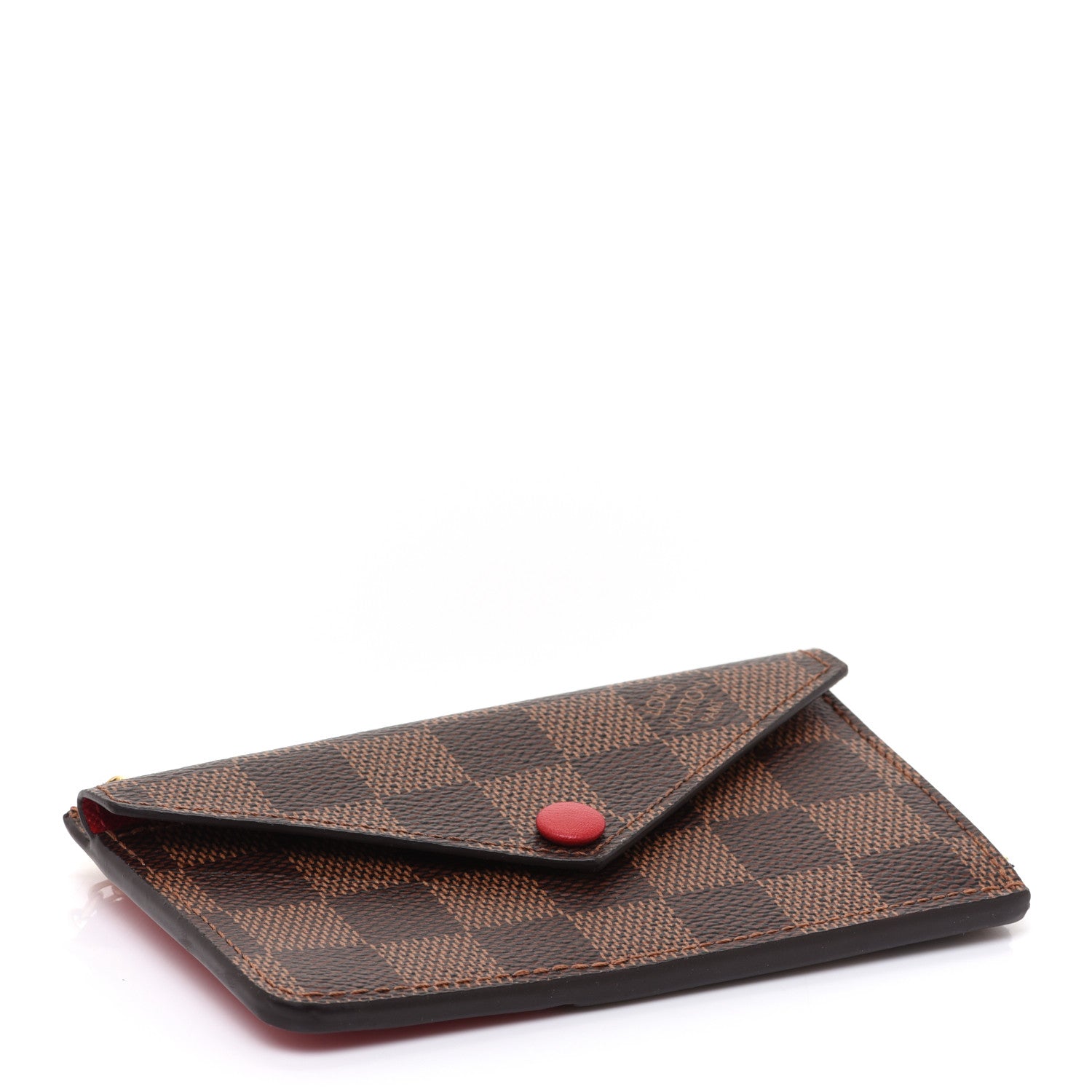 Louis Vuitton Damier Ebene Recto Verso Card Holder Red 4 of 6