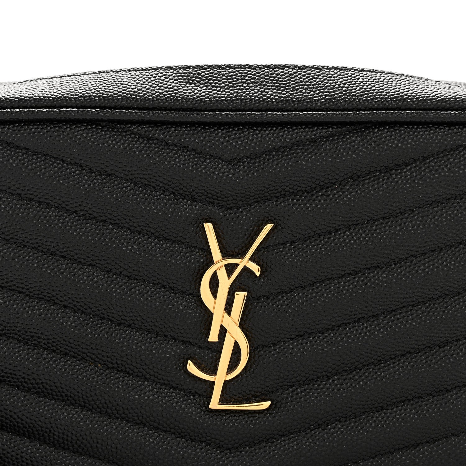Saint Laurent Grain De Poudre Matelasse Monogram Mini Lou Camera Bag Black 8 of 12