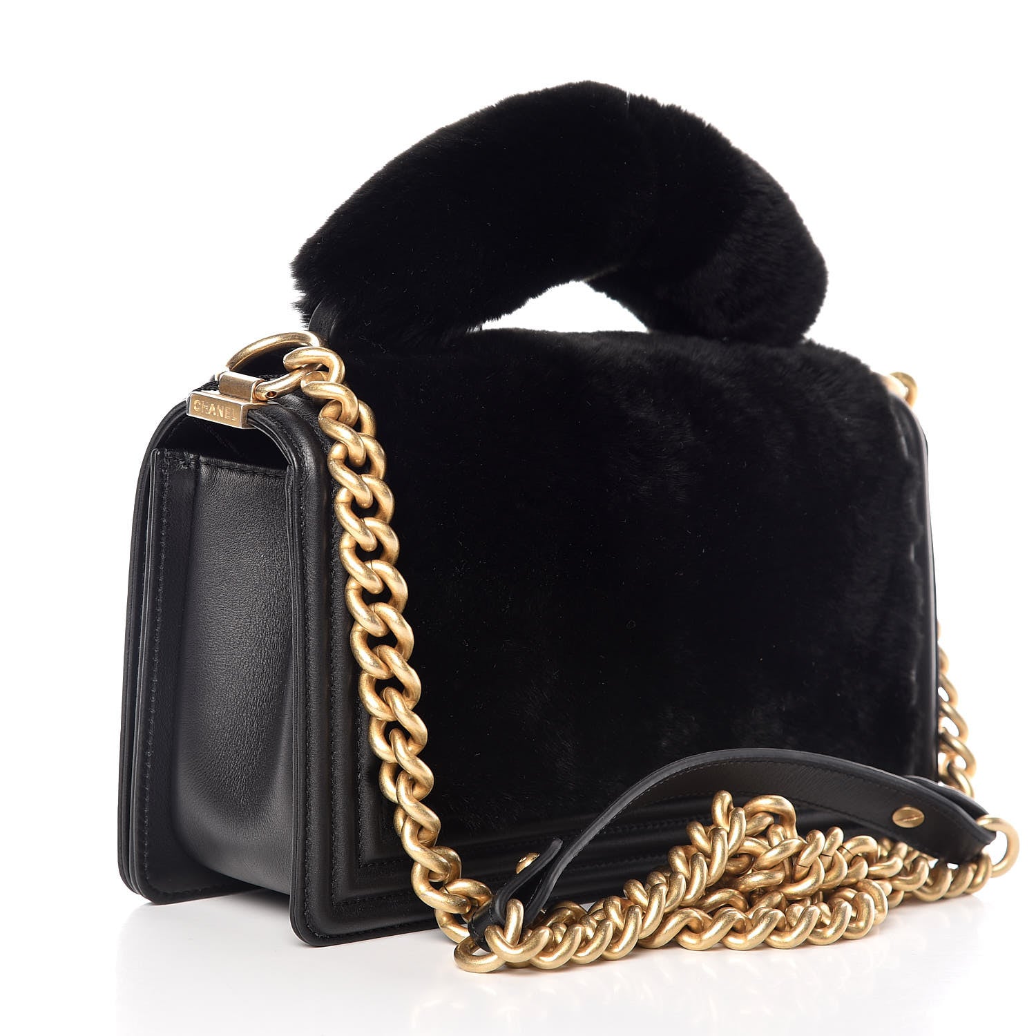 Chanel Orylag Medium Boy Top Handle Flap Black 3 of 11