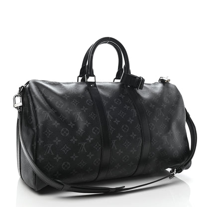 Louis Vuitton Monogram Eclipse Keepall Bandouliere 45 3 of 11