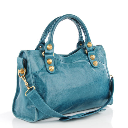 Balenciaga Agneau Giant 21 Gold Hardware City Turquoise 3 of 15