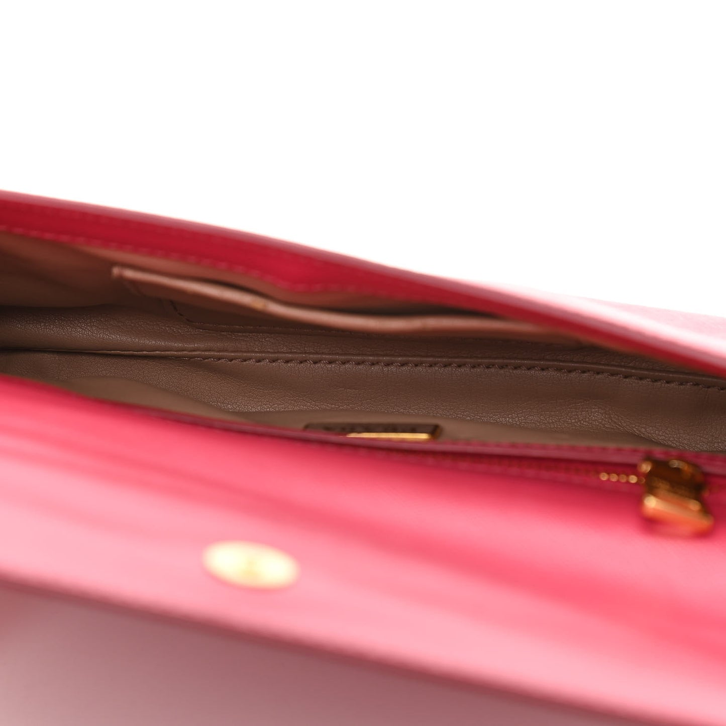 Saffiano Lux Chain Shoulder Bag Peonia