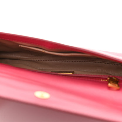 Prada Saffiano Lux Chain Shoulder Bag Peonia 5 of 11