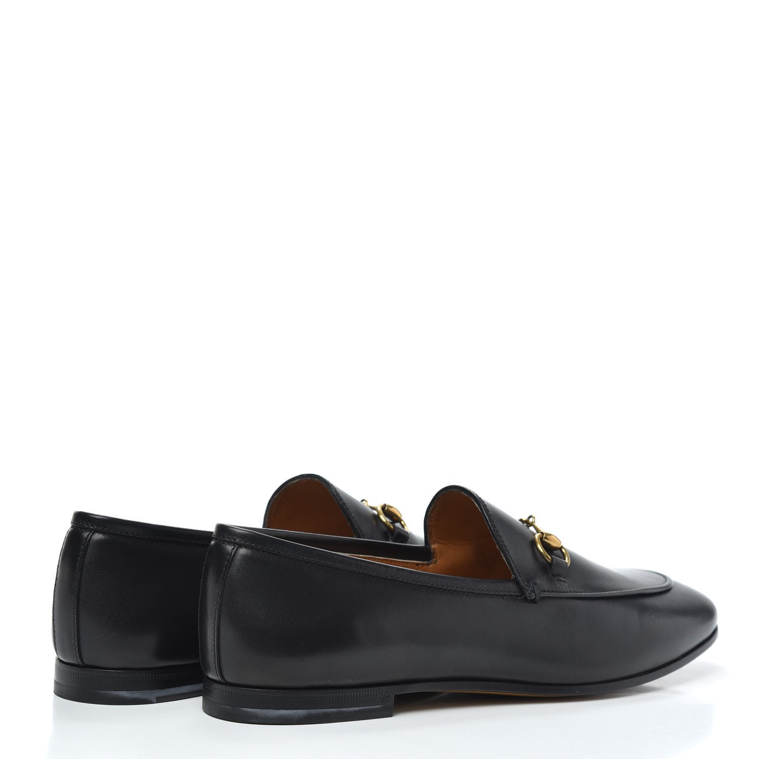 Gucci Calfskin Womens Jordaan Loafers 38.5 Black 4 of 7