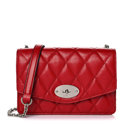 Mulberry Shiny Buffalo Quilted Mini Darley Shoulder Bag Red 1 of 14